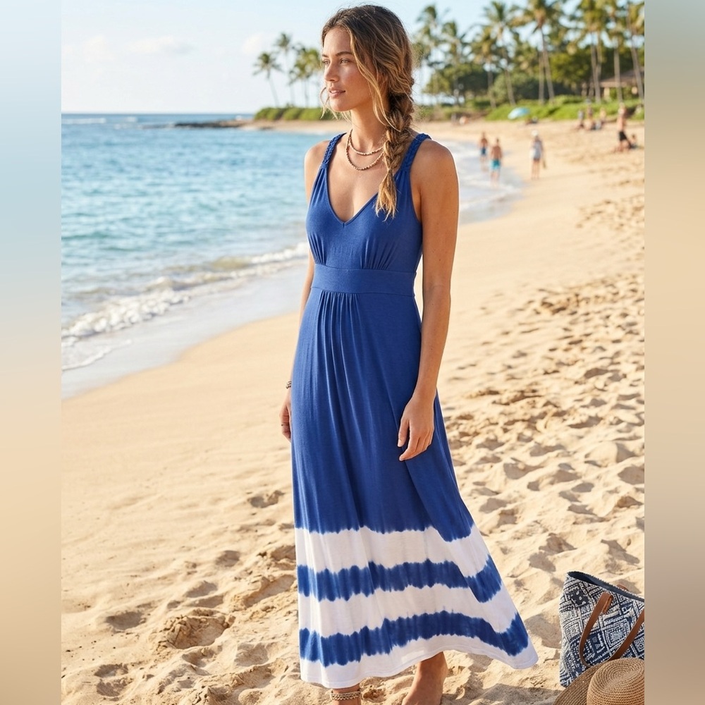 Nurture by Lamaze Royal Blue V-Neck Dress